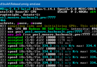 XMRig-amd arguments for mining